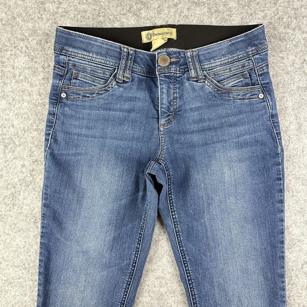 Democracy Ab Technology Jeans Womens 6 Blue Skinny Ankle Everyday Stretch Denim - Picture 6 of 15